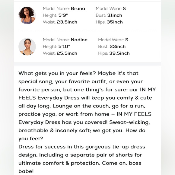 Halara IN MY FEELS Everyday Dress with matching short - Picture 9 of 11